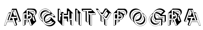 Architypogra Font Image
