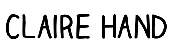 Claire Hand Font Image