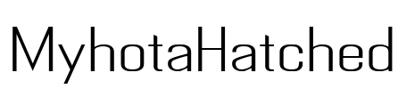 MyhotaHatched Font Image