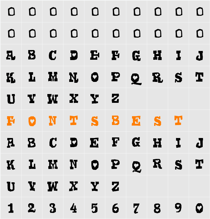 Gomoku Rg Character Map