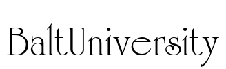 BaltUniversity Font Image