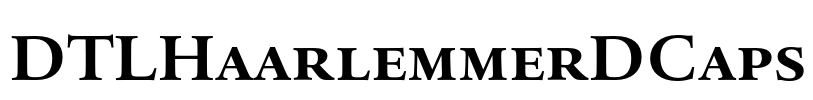 DTLHaarlemmerDCaps Font Image