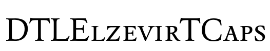 DTLElzevirTCaps Font Image