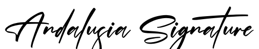 Andalusia Signature Font Image
