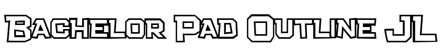 Bachelor Pad Outline JL Font Image