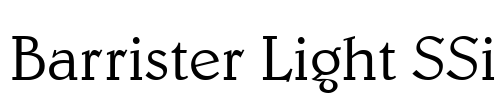 Barrister Light SSi Font Image