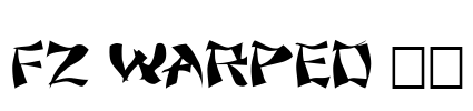 FZ WARPED 11 Font Image