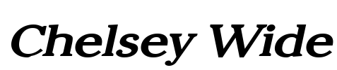 Chelsey Wide Font Image