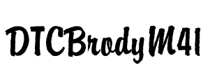 DTCBrodyM41 Font Image