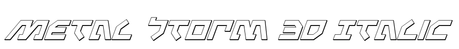 Metal Storm 3D Italic