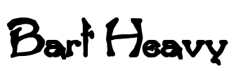 Bart Heavy Font Image