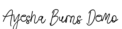 Ayesha Burns Demo