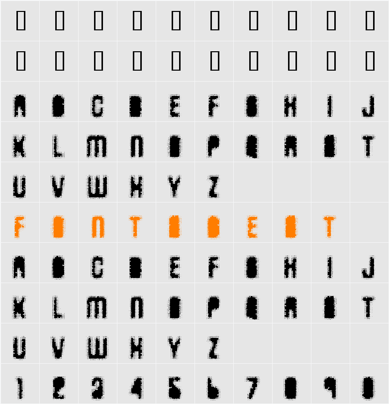 AntKiller Character Map