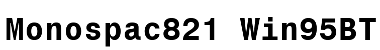 Monospac821 Win95BT