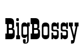 BigBossy Font Image