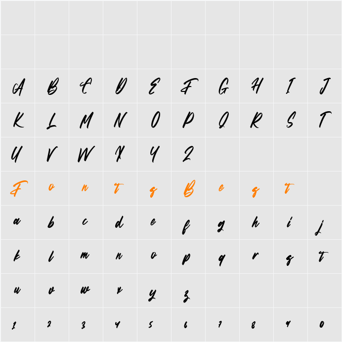 Astayfattony Character Map