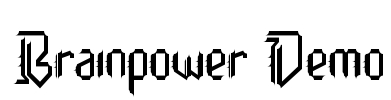 Brainpower Demo Font Image