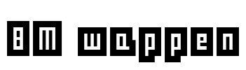 BM wappen Font Image