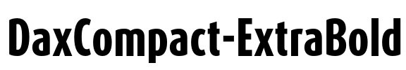 DaxCompact-ExtraBold Font Image