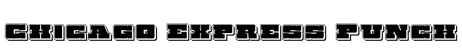 Chicago Express Punch Font Image