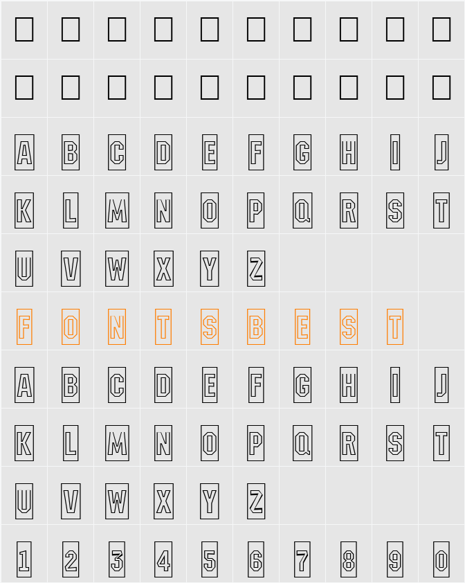 a_MachinaNovaCmOtl Character Map