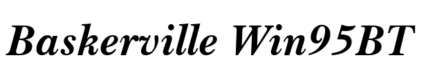 Baskerville Win95BT Font Image