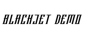 Blackjet Demo Font Image