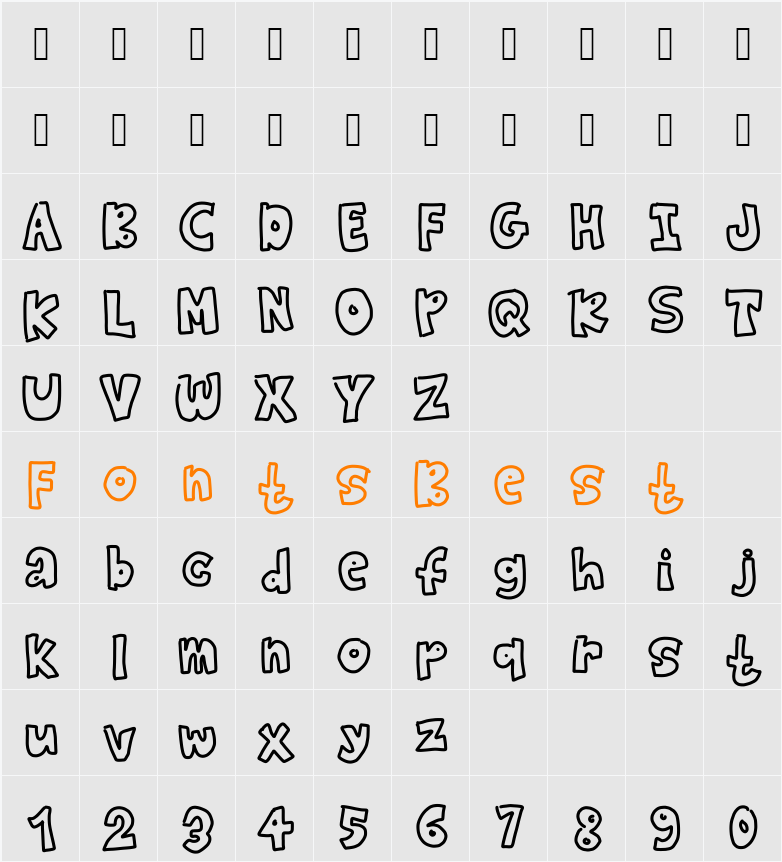 gedeeee  Character Map