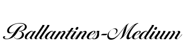 Ballantines-Medium Font Image