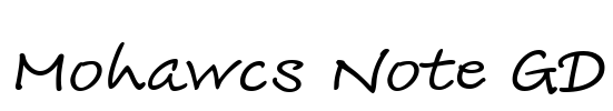 Mohawcs Note GD Font Image