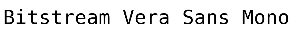 Bitstream Vera Sans Mono