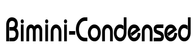 Bimini-Condensed Font Image