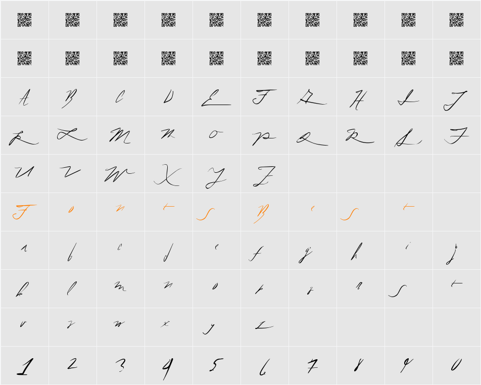 FiftyHours Character Map