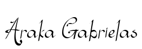 Araka Gabrielas Font Image