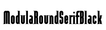 ModulaRoundSerifBlack