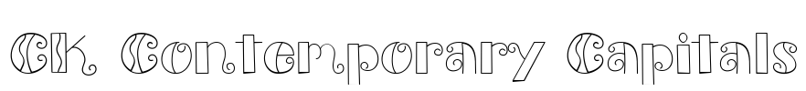 CK Contemporary Capitals Font Image