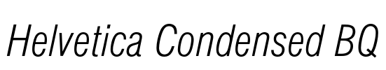 Helvetica Condensed BQ