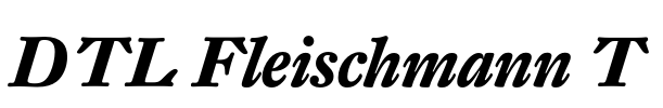 DTL Fleischmann T Font Image