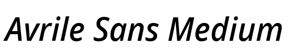 Avrile Sans Medium Font Image