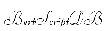 BertScriptDB Font Image