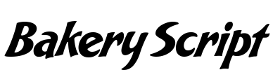 Bakery Script Font Image