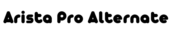 Arista Pro Alternate Font Image