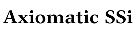 Axiomatic SSi Font Image