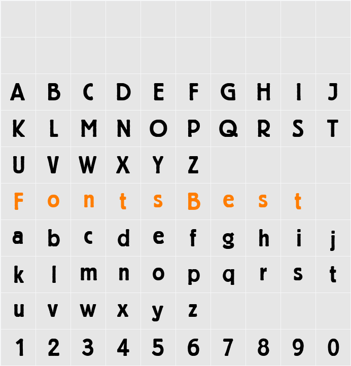 Berliner Grotesk Character Map