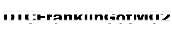 DTCFranklinGotM02 Font Image