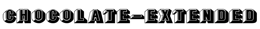 Chocolate-Extended Font Image