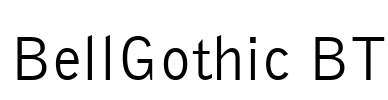 BellGothic BT