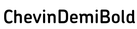 ChevinDemiBold Font Image