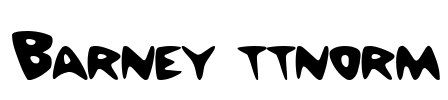 Barney ttnorm Font Image