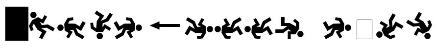 DanceFloor eXit Font Image